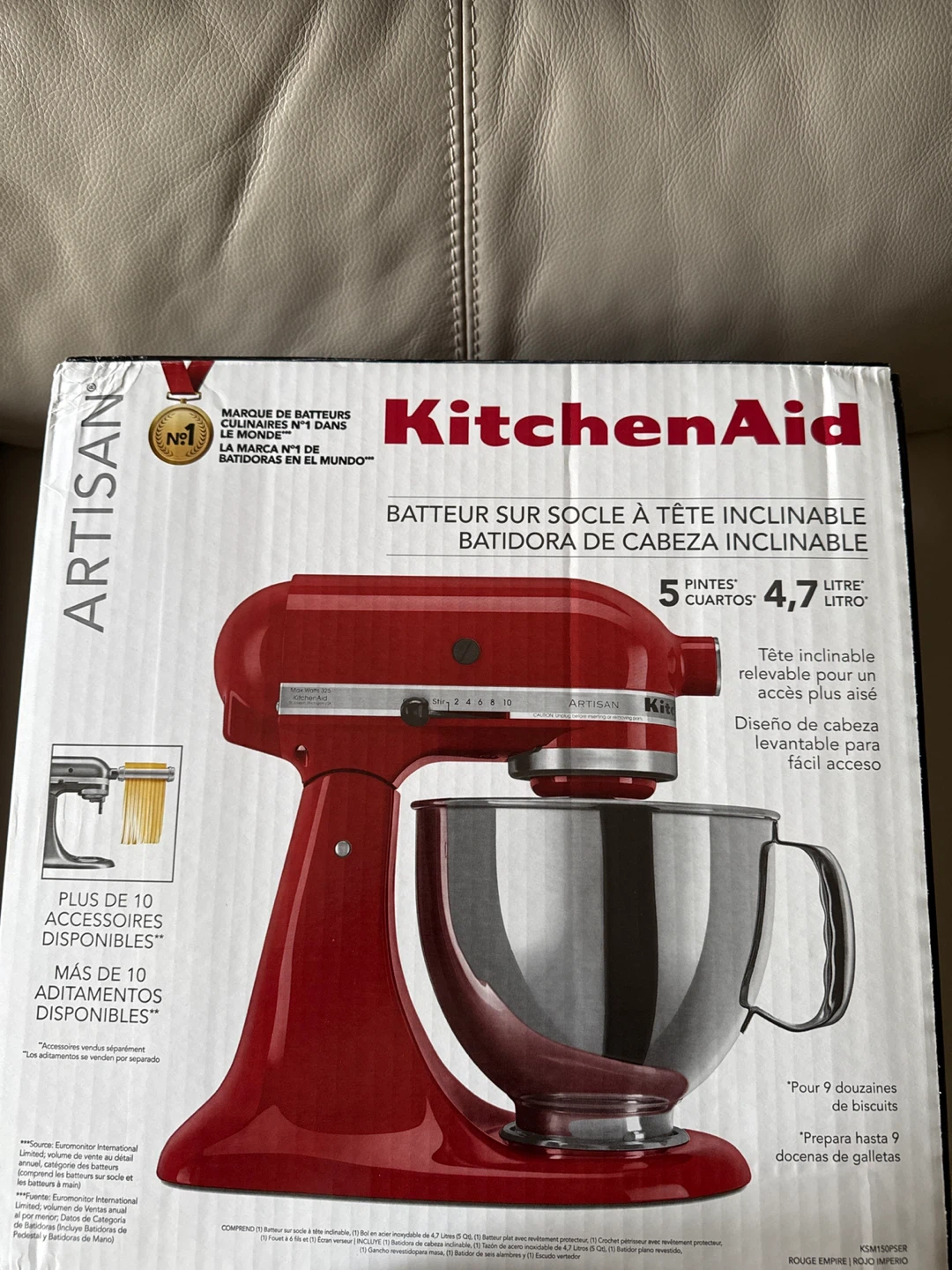 KitchenAid Artisan Tilt-Head Stand Mixer - Empire Red