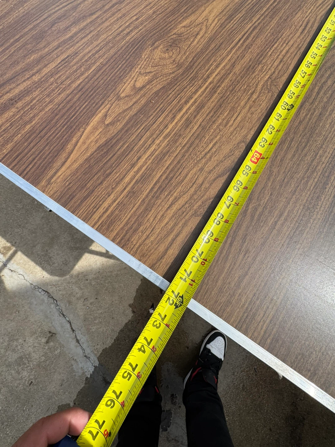 Folding Table - Wood Grain Finish - photo 4