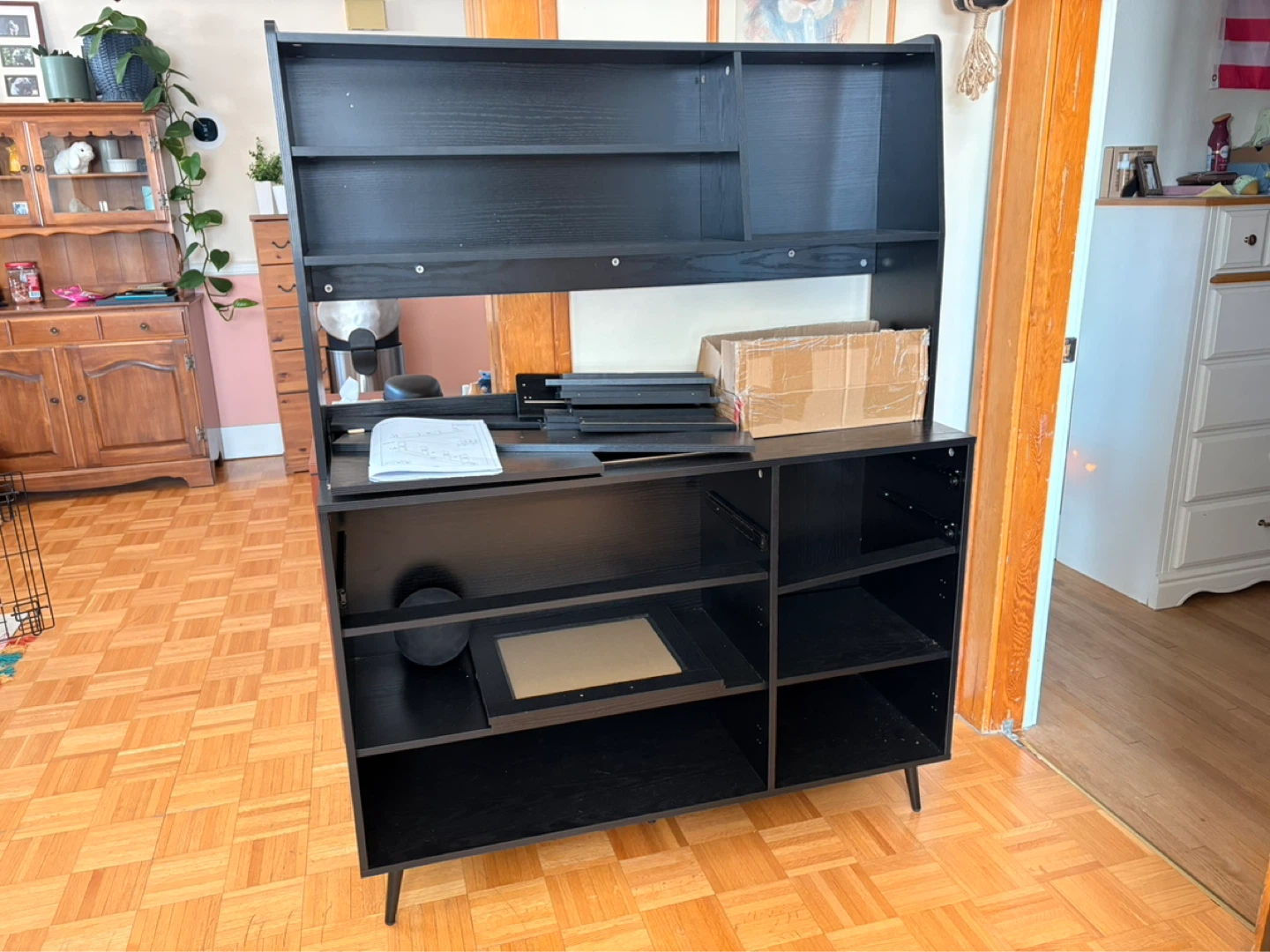 George Oliver Jennylee 59.6" Kitchen Pantry - Black - photo 3