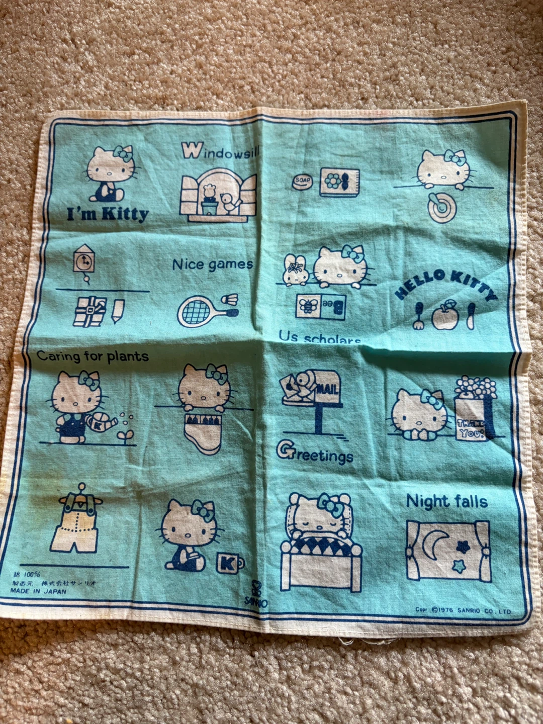 Vintage Sanrio Hello Kitty Handkerchief