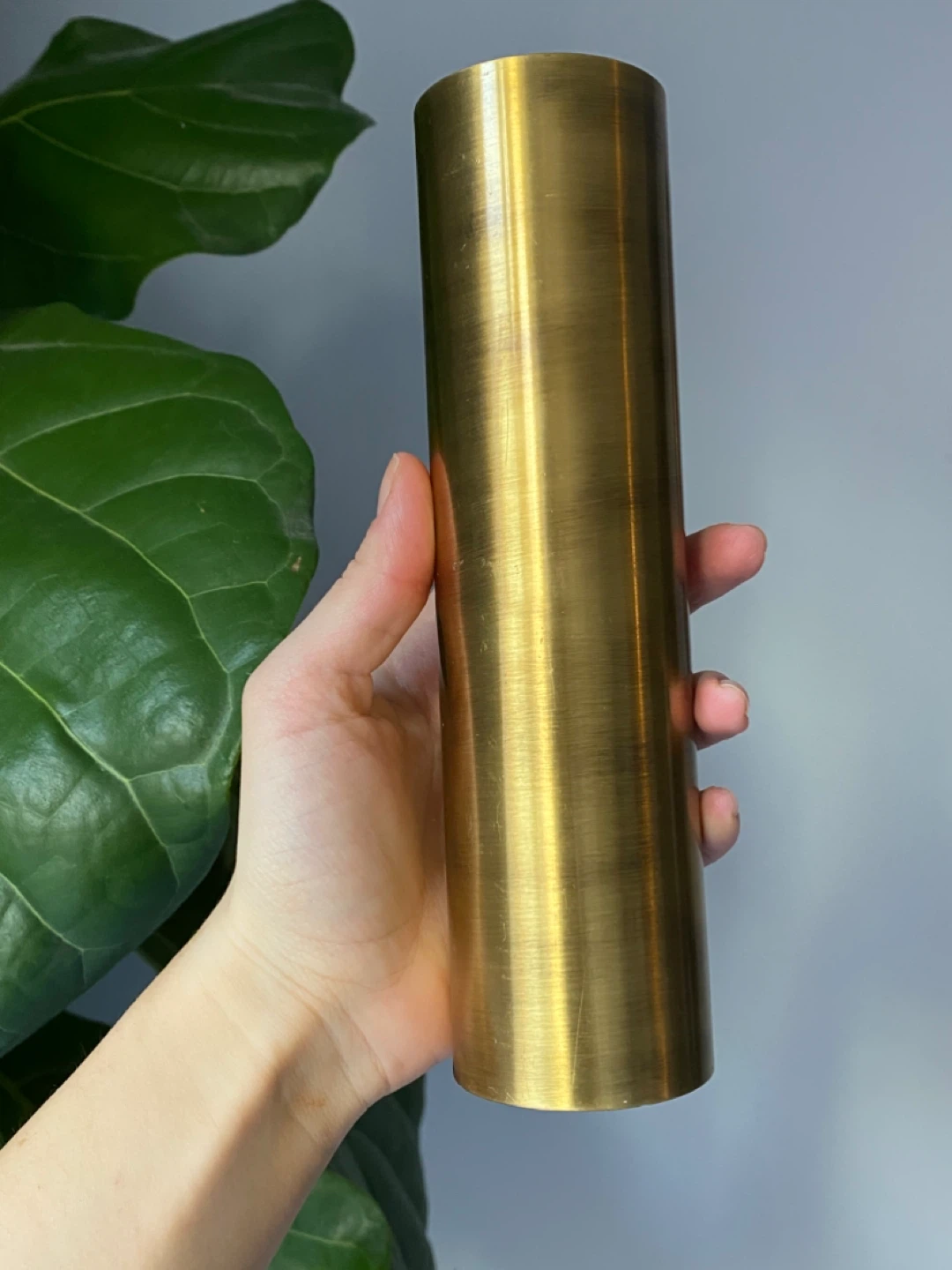 Brass Wall Mounted Vase - photo 3