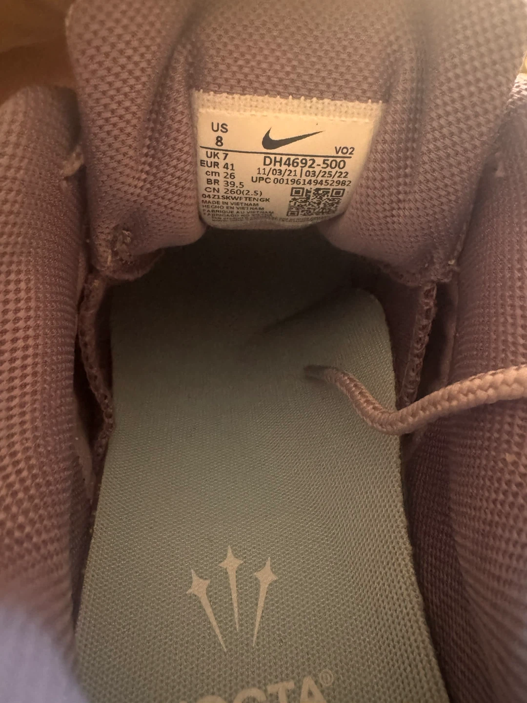 Nike x NOCTA Hot Step Air Terra Sneakers - Lavender US 8 - photo 4