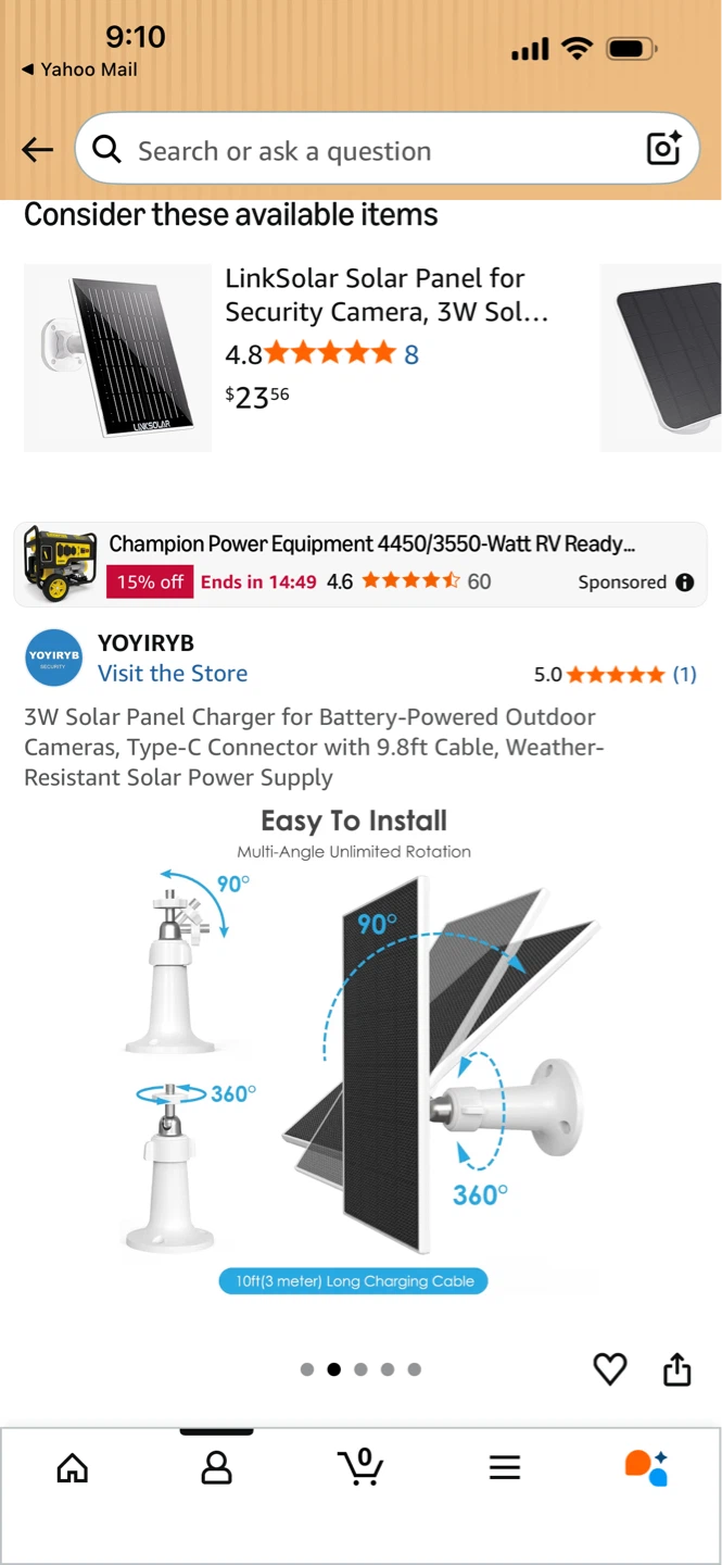 3W Solar Panel Charger for Battery-Powered Outdoor Cameras - photo 3