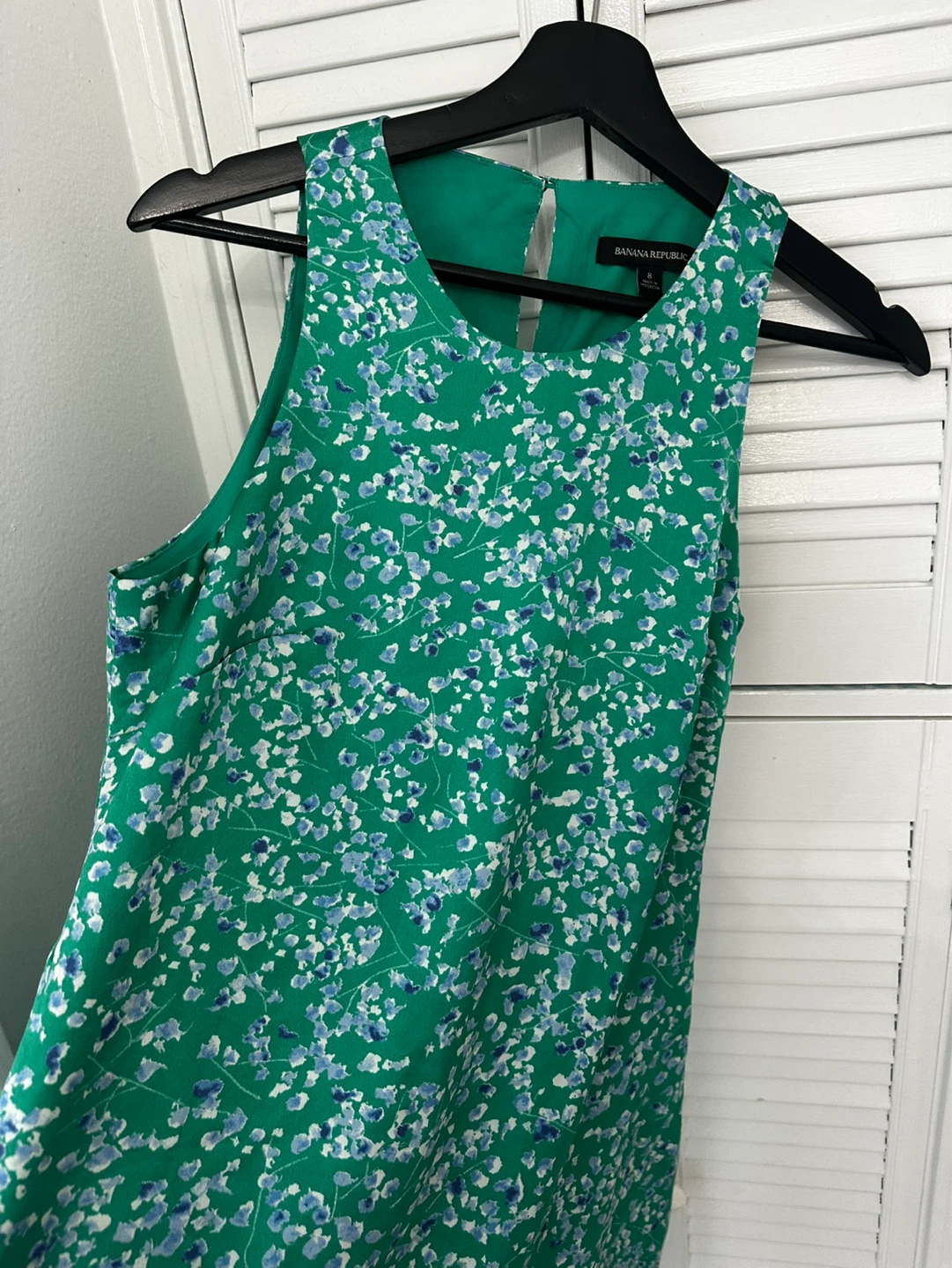 Banana Republic Green Floral Print Dress Size 8 - photo 2