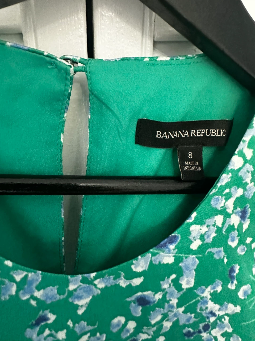 Banana Republic Green Floral Print Dress Size 8 - photo 3