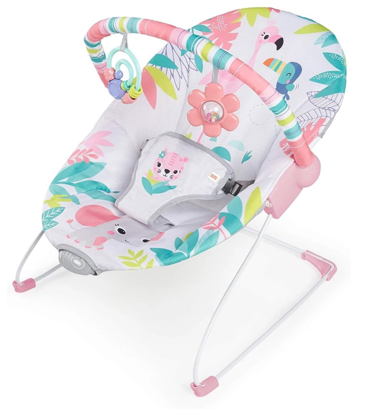 Bright Starts Flamingo Vibes Baby Bouncer - photo 2