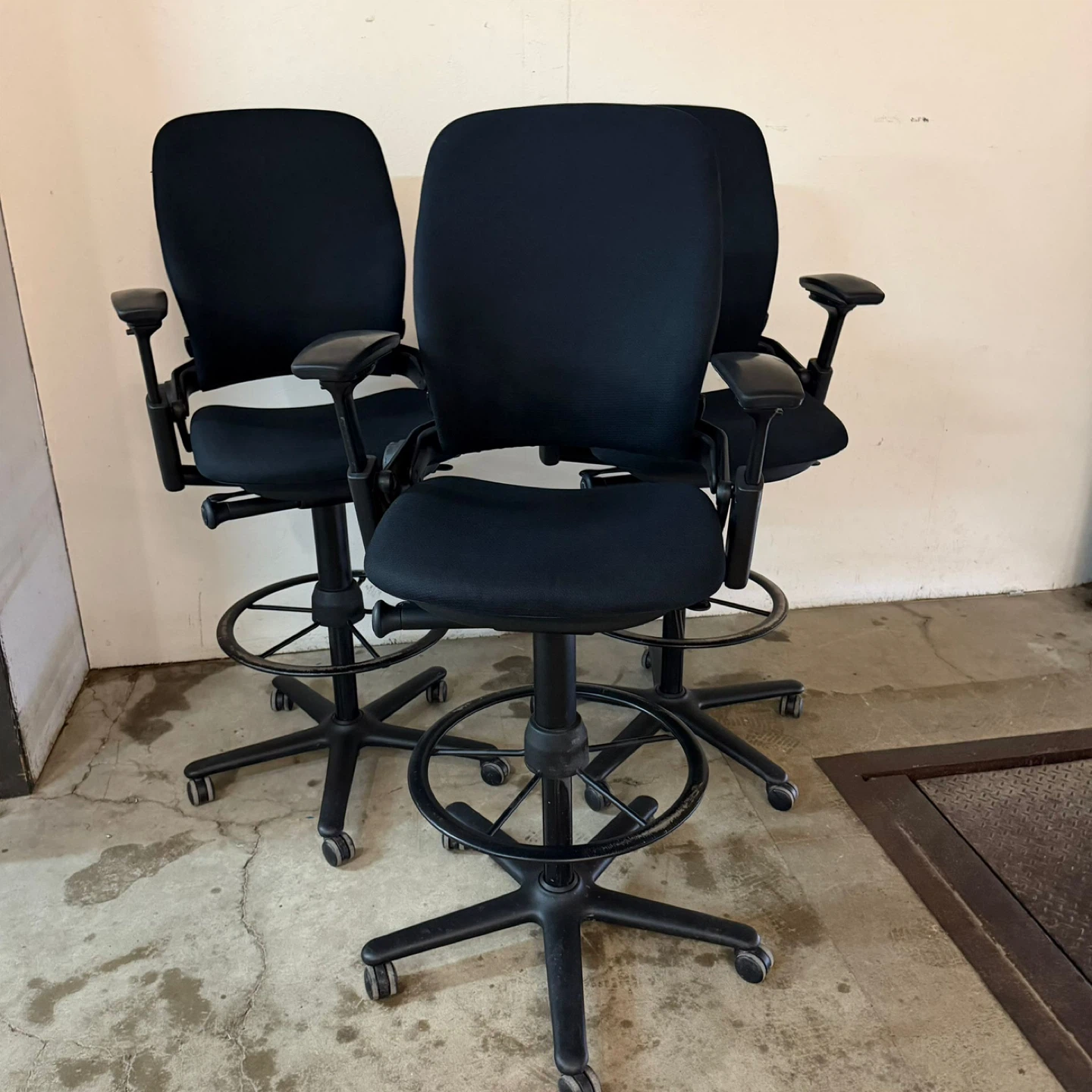 Steelcase Leap V2 Drafting Chairs – Fully Loaded