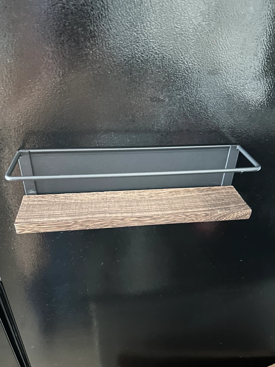 Magnetic Shelf with Wood Base