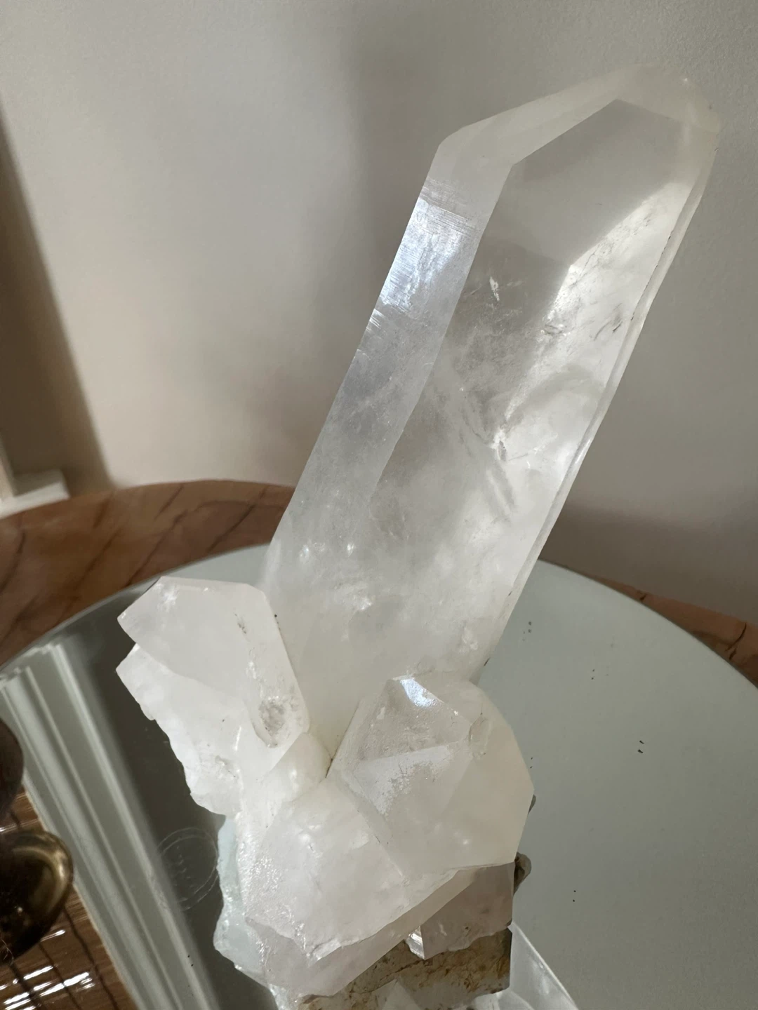 Clear Quartz Crystal Cluster - photo 5