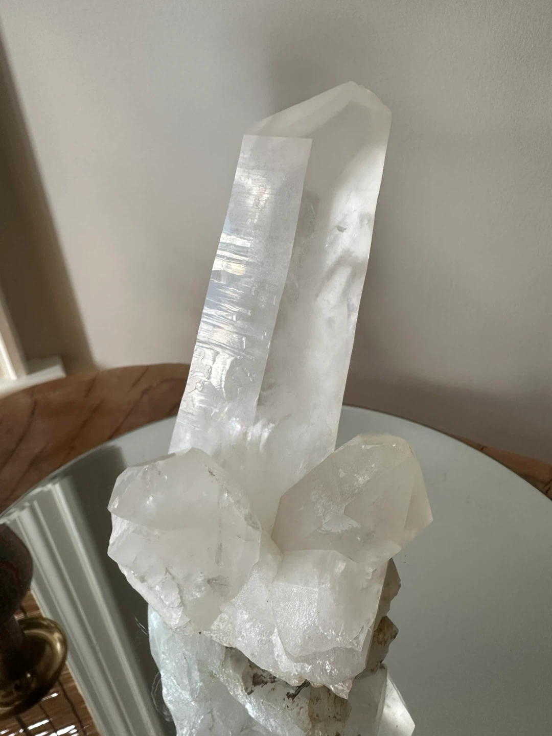 Clear Quartz Crystal Cluster - photo 4