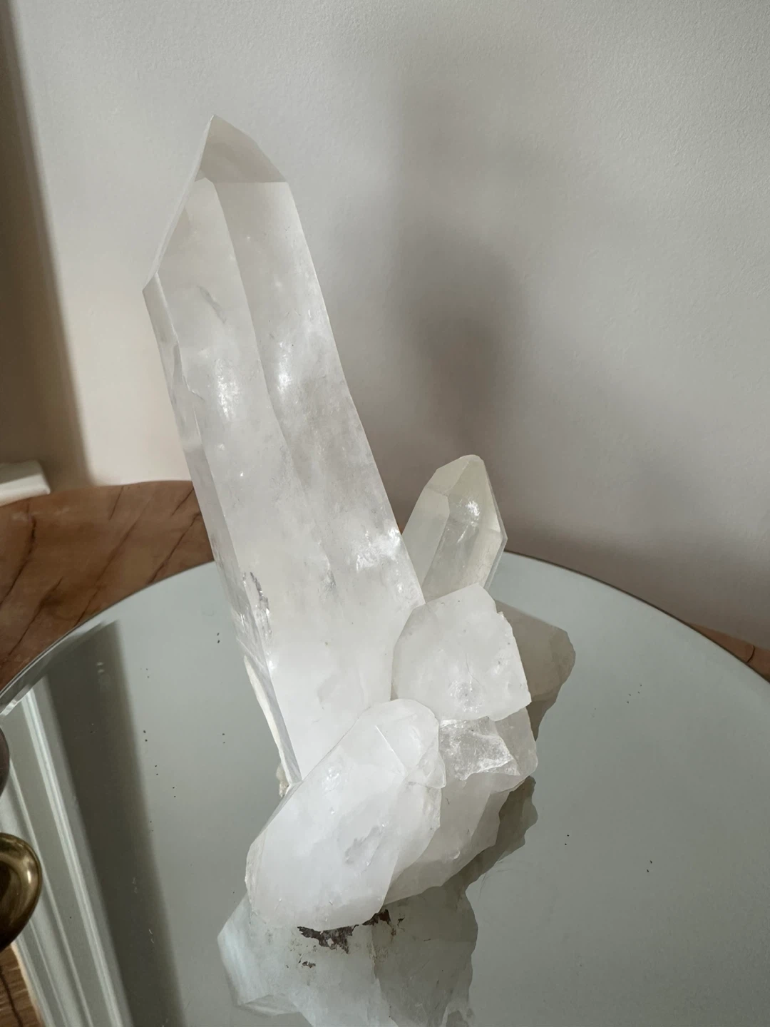 Clear Quartz Crystal Cluster - photo 3