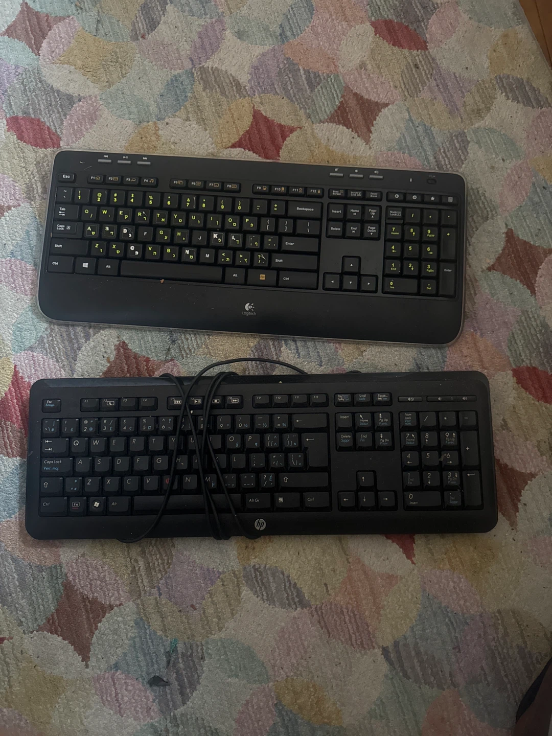 Logitech & HP Keyboards (2)