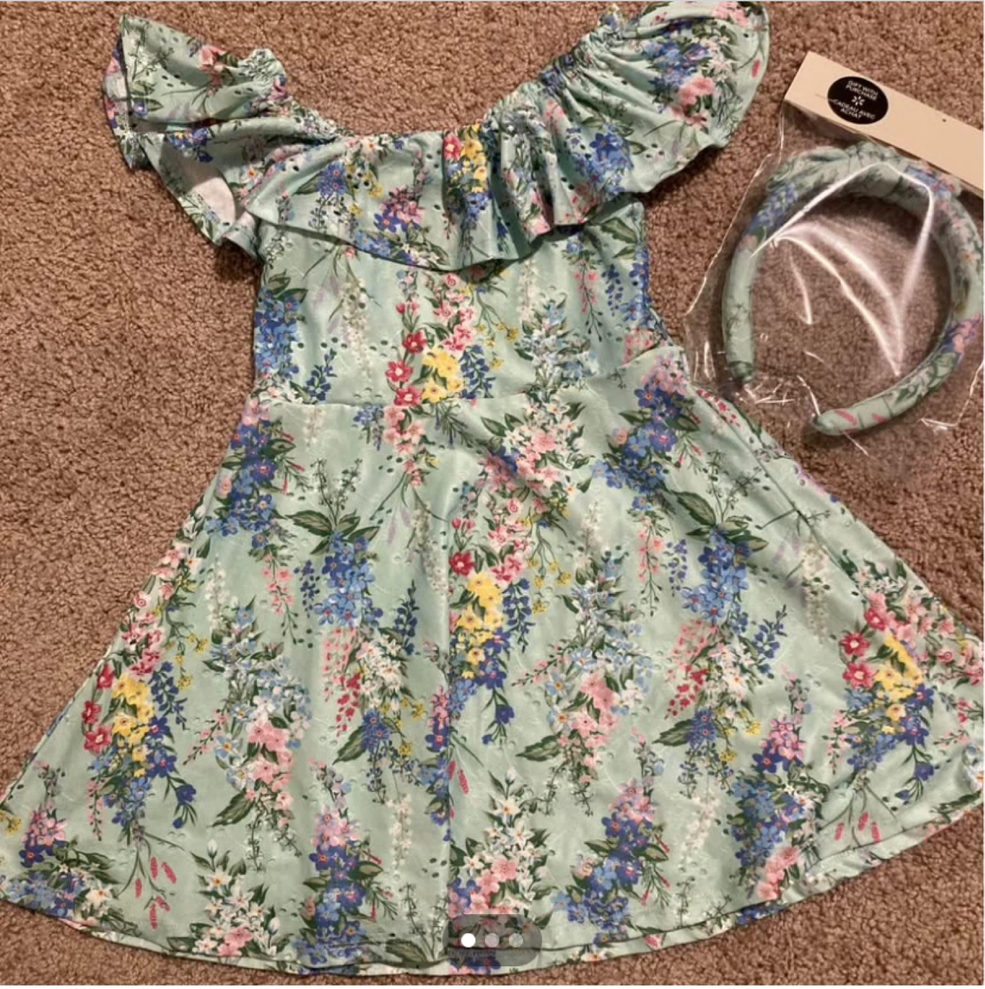 George Girls Floral Dress and Headband Set(4-5T) - photo 2