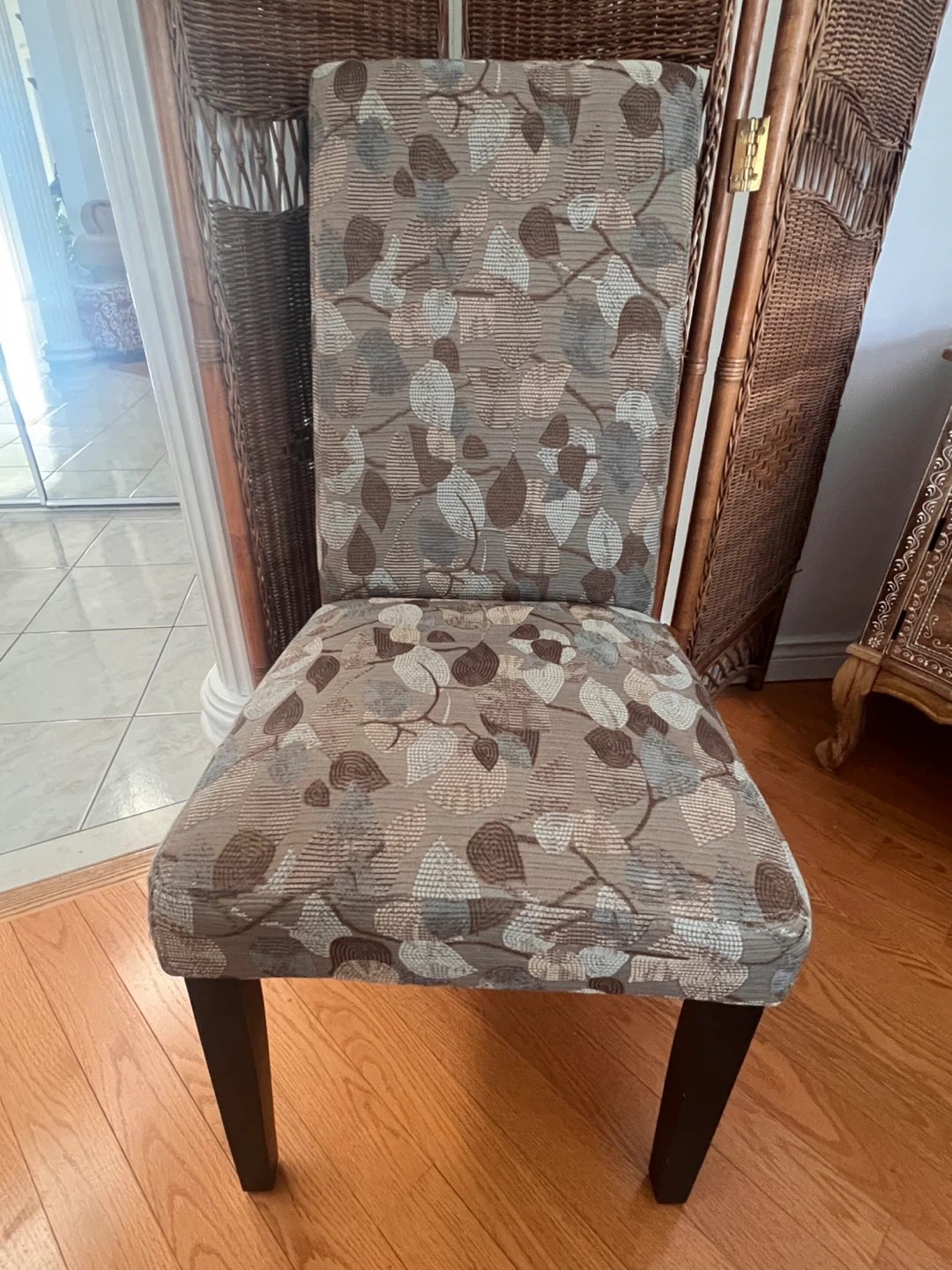 Dining Chairs (Set of 2) - Leaf and Paisley Prints