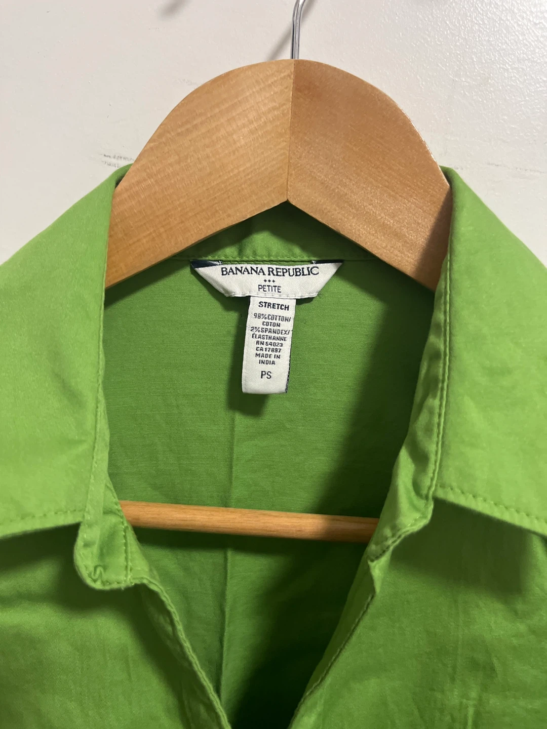 Banana Republic Petite Green Button-Up Shirt - photo 2