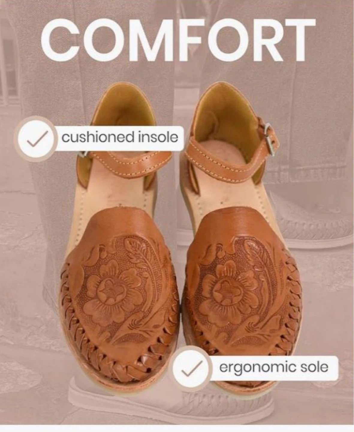 Macarena Collection Women's Leather Huarache Sandals - photo 5