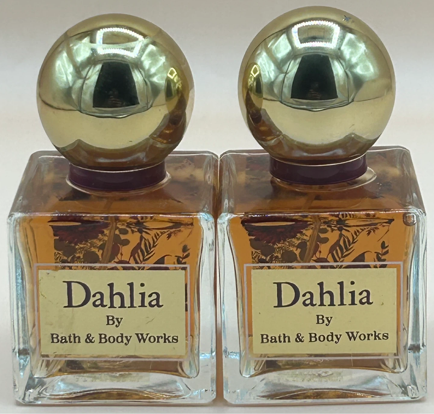 Bath & Body Works Dahlia Perfume Lot of 2 - 1.7 fl oz each