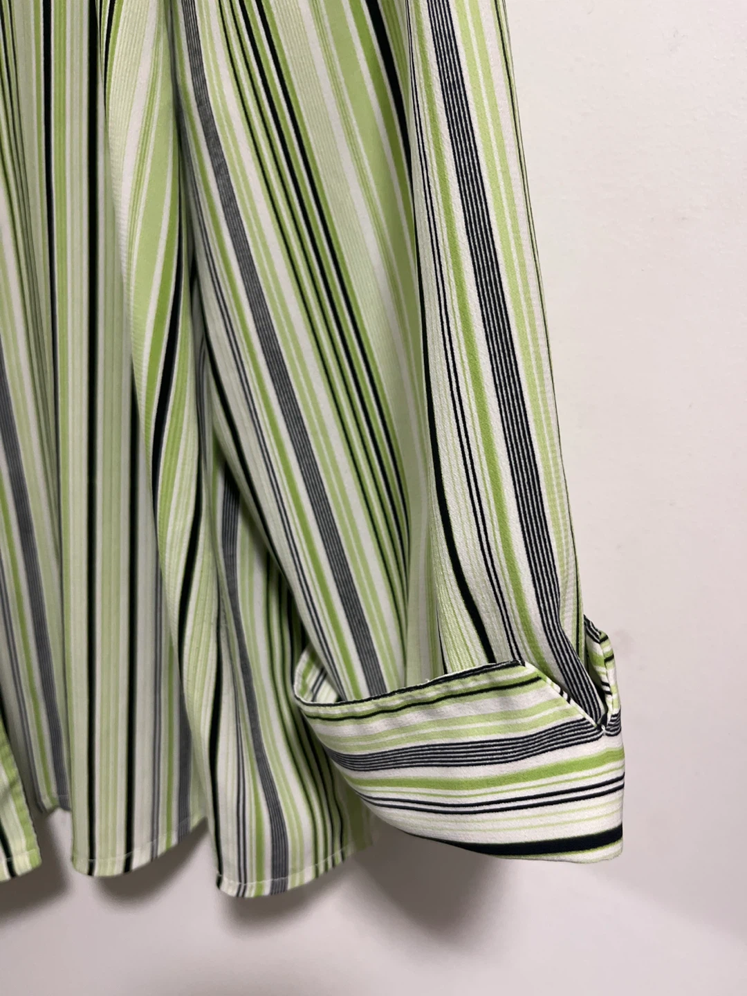 Striped Button-Up Blouse - Women's Size L - photo 2