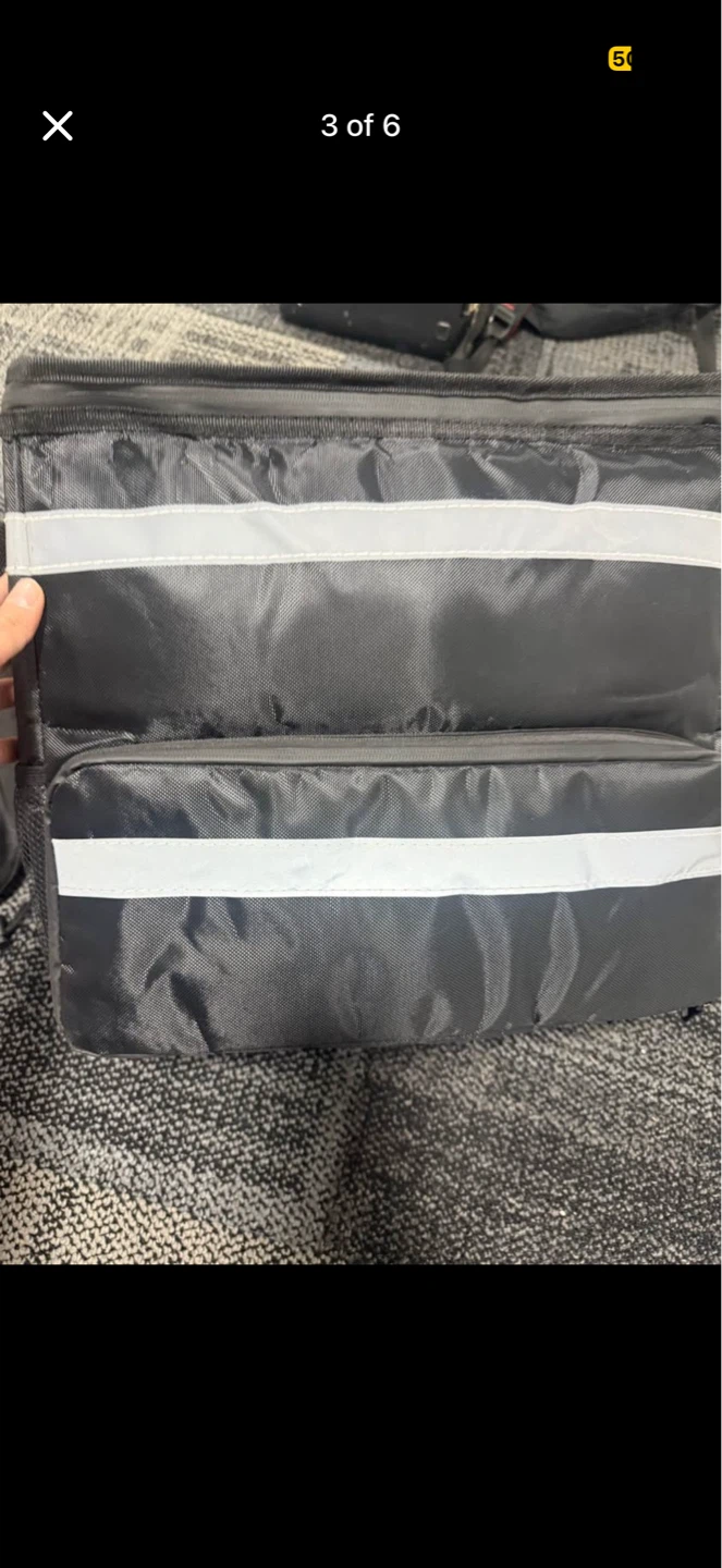 Insulated Food DoorDash, Uber Eats Delivery Bag - photo 3