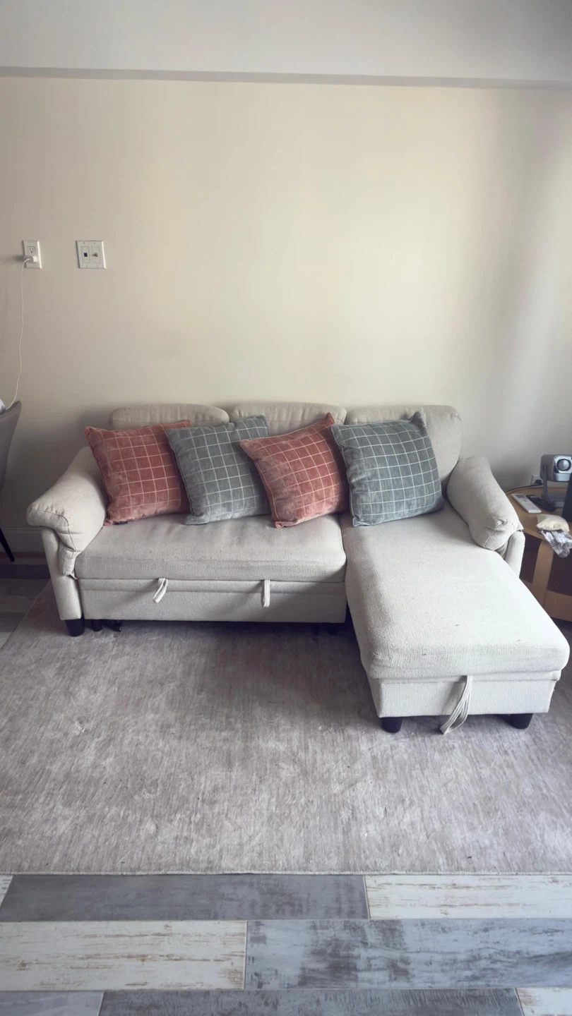 Convertible Sectional Sofa with Storage Chaise