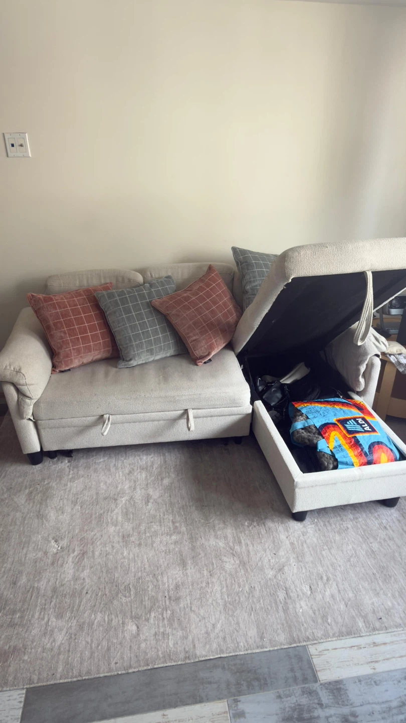 Convertible Sectional Sofa with Storage Chaise - photo 4