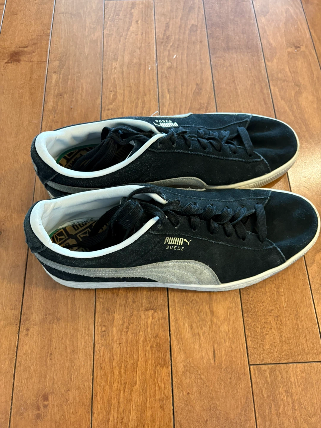 Size 10 Puma Suede Classic Black Shoes
