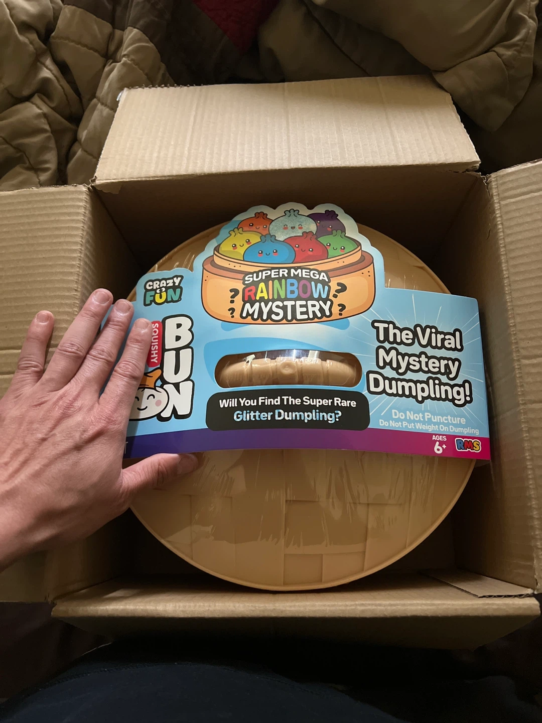 Crazy Fun Squishy Super Mega Rainbow Mystery Dumpling Toy