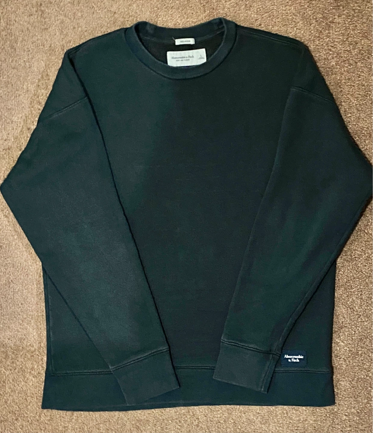 Abercrombie & Fitch Relaxed Soft A&F Fleece Sweatshirt Size L