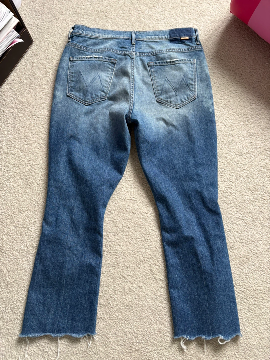 MOTHER The Insider Crop Step Chew Jeans size 32 - photo 5