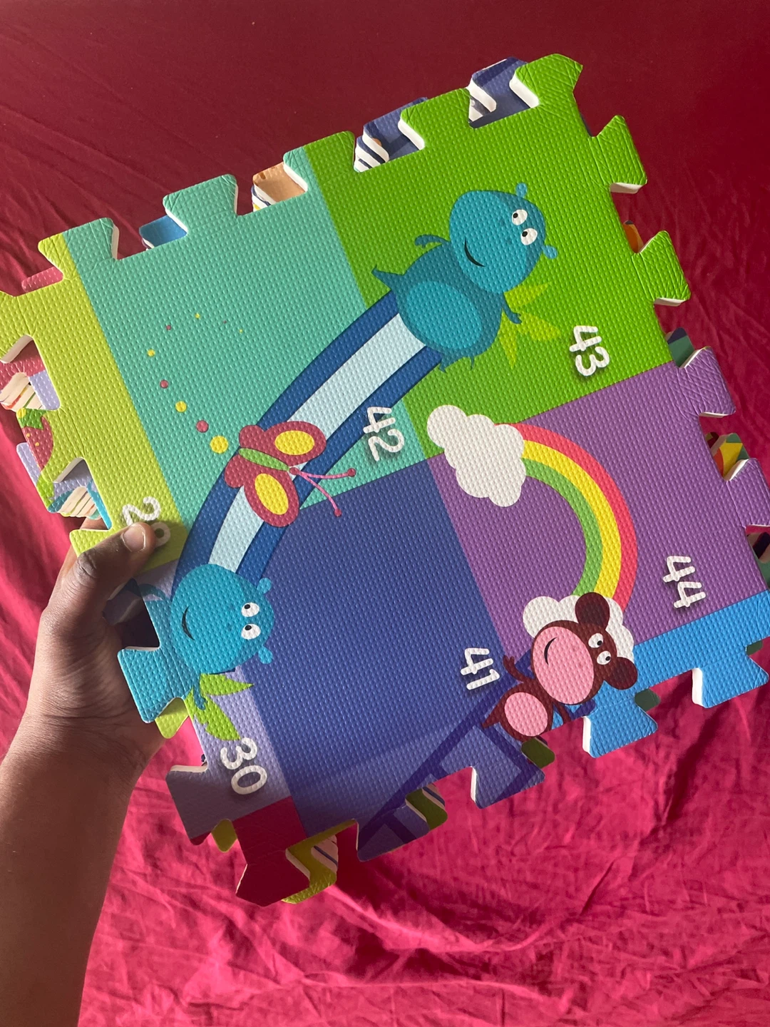 Kids Foam Puzzle Play Mat with Numbers & Animals - photo 3