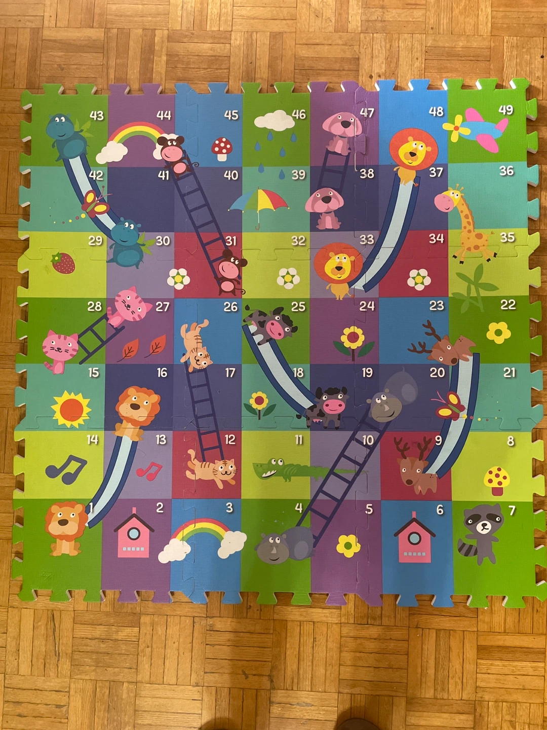 Kids Foam Puzzle Play Mat with Numbers & Animals - photo 5