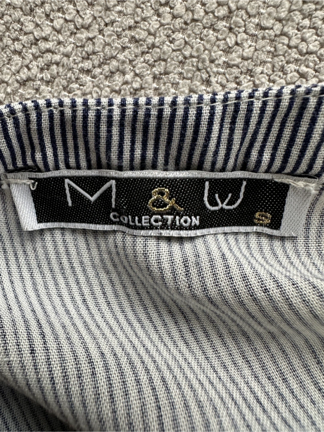 M&M Collection Striped Embroidered Blouse - photo 2