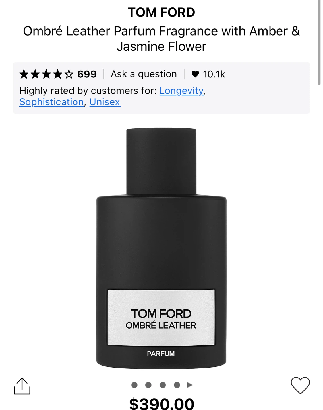 Tom Ford Ombré Leather Mini Perfume 4ml , unisex - photo 2