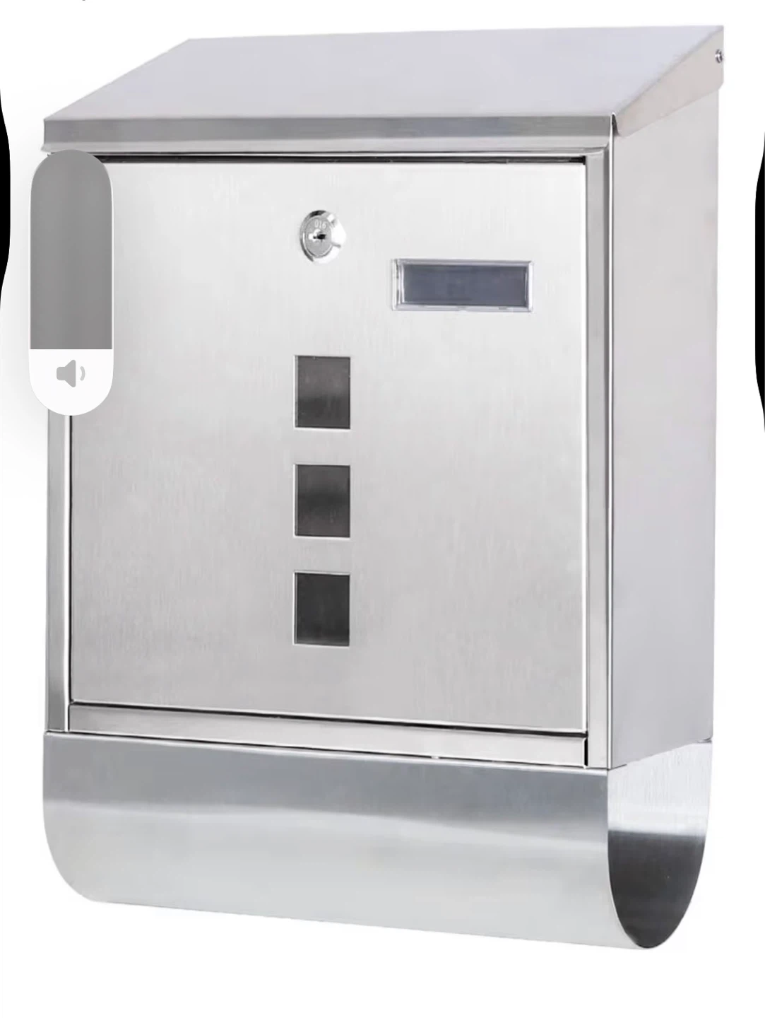 BNIB Stainless Steel Mailbox with Newspaper Compartment - photo 2