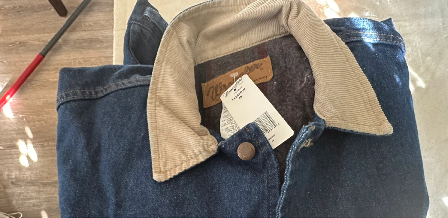 Wrangler Authentic Western Denim Jacket Size 48 - photo 2