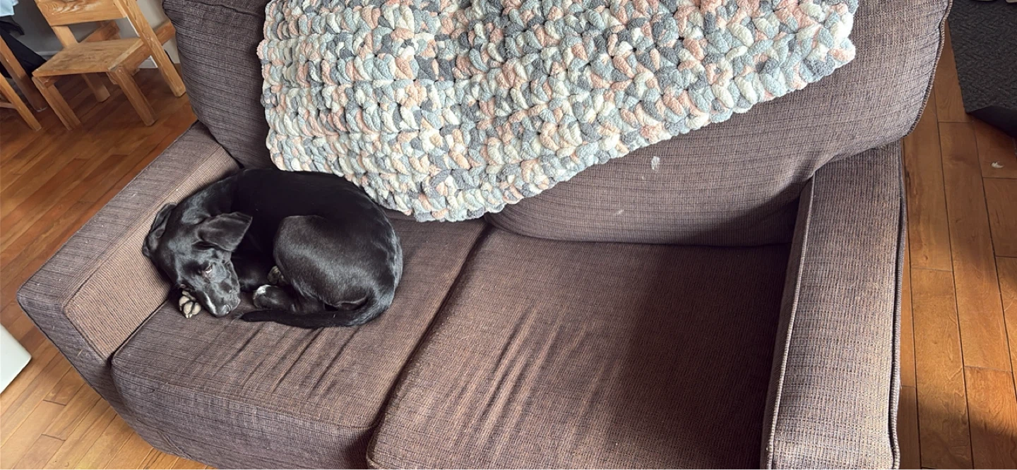 Brown Couch with Decorative Pillows - photo 2