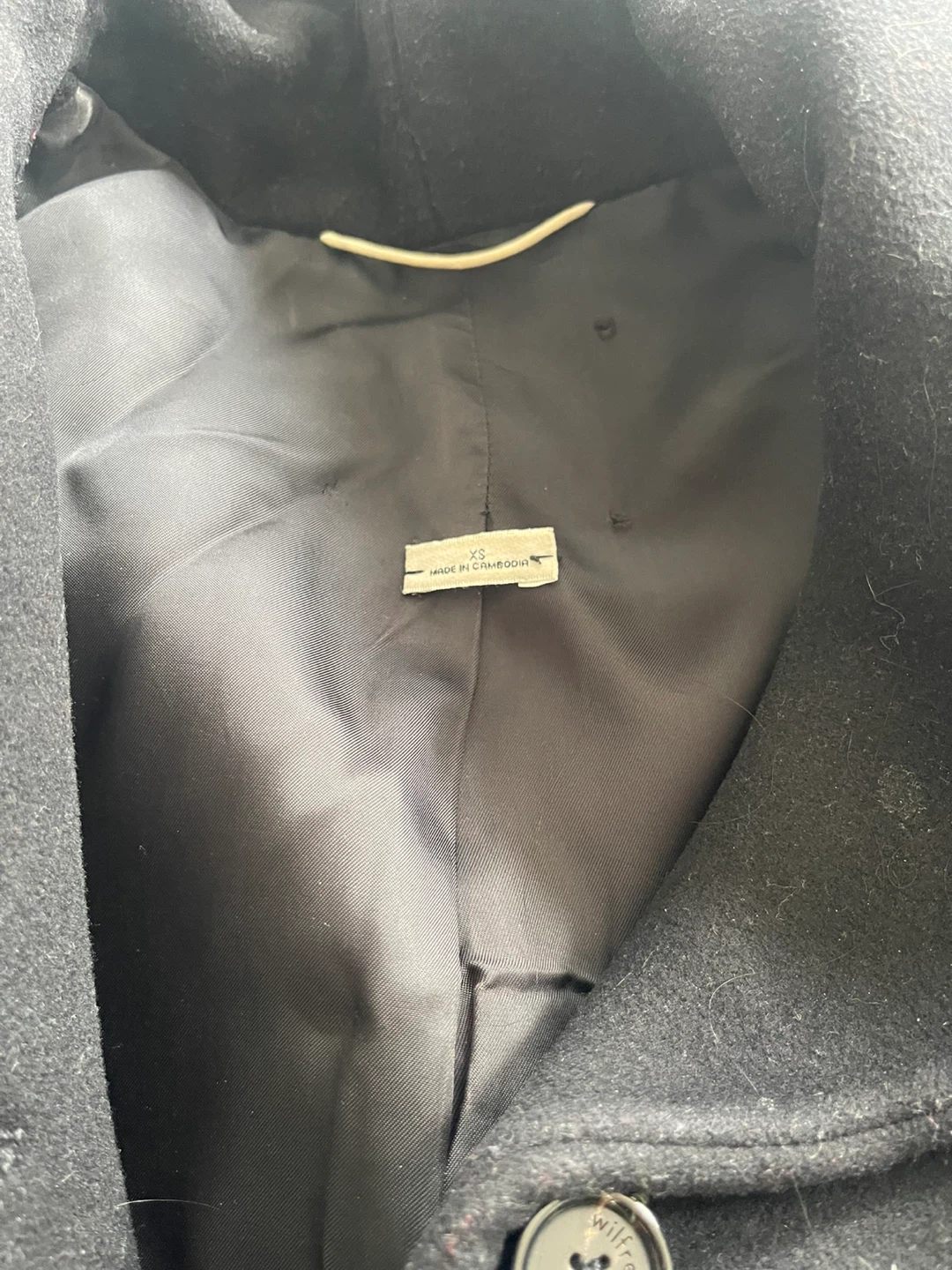 Aritzia (Wilfred) black wool coat - photo 4
