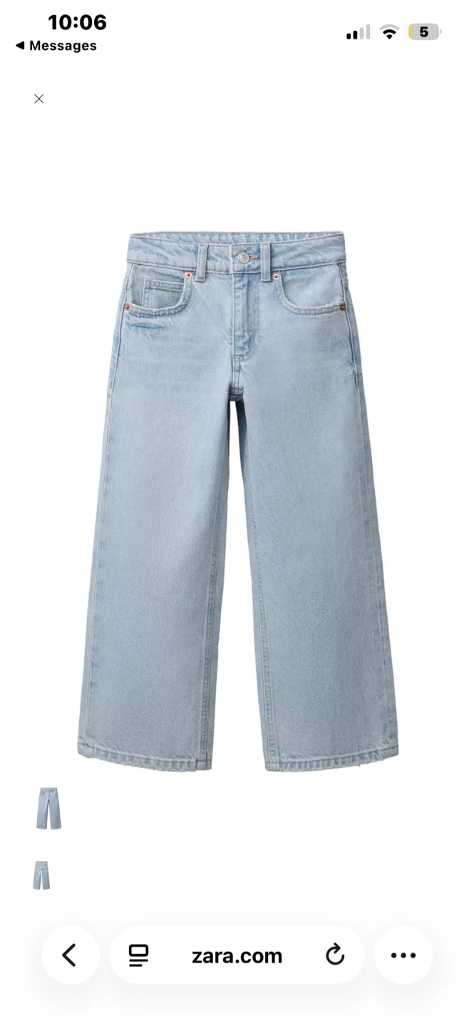 Wide Leg Jeans - Light Wash & Black
