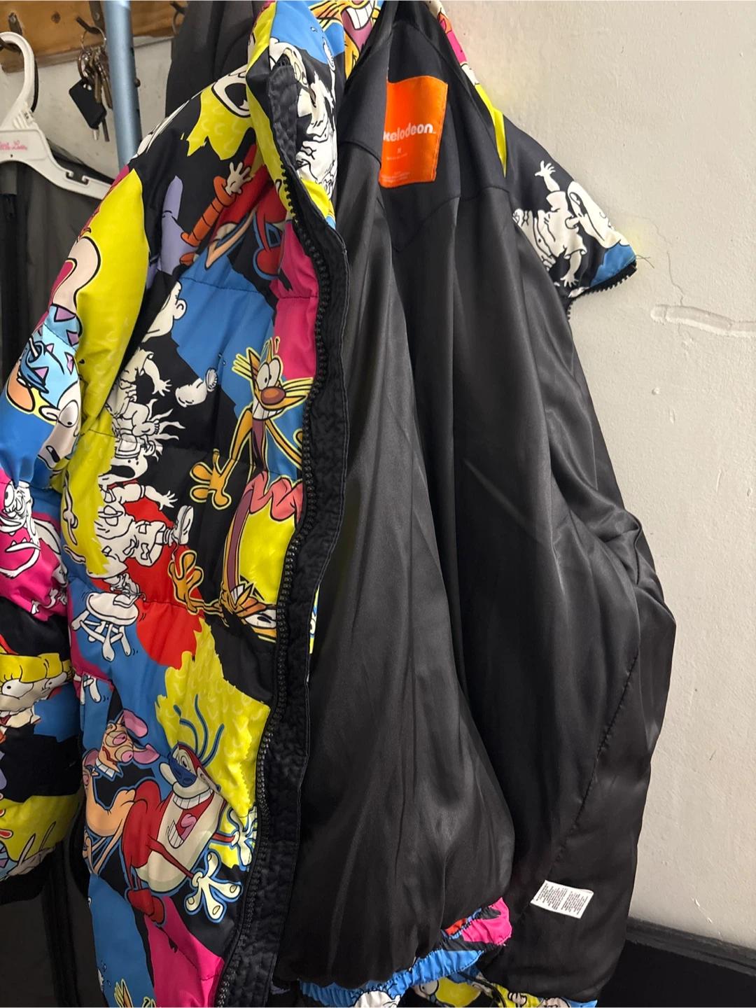 Nickelodeon All-Over Print Puffer Jacket
