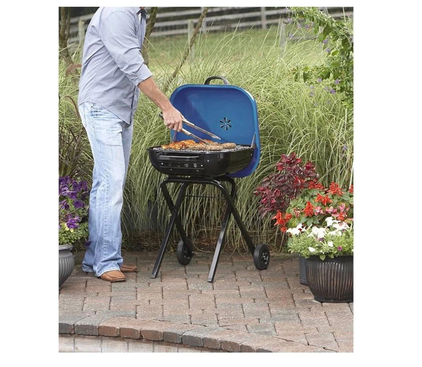 Walk-A-Bout Portable Charcoal Grill Outdoor Portable Grill bnib
