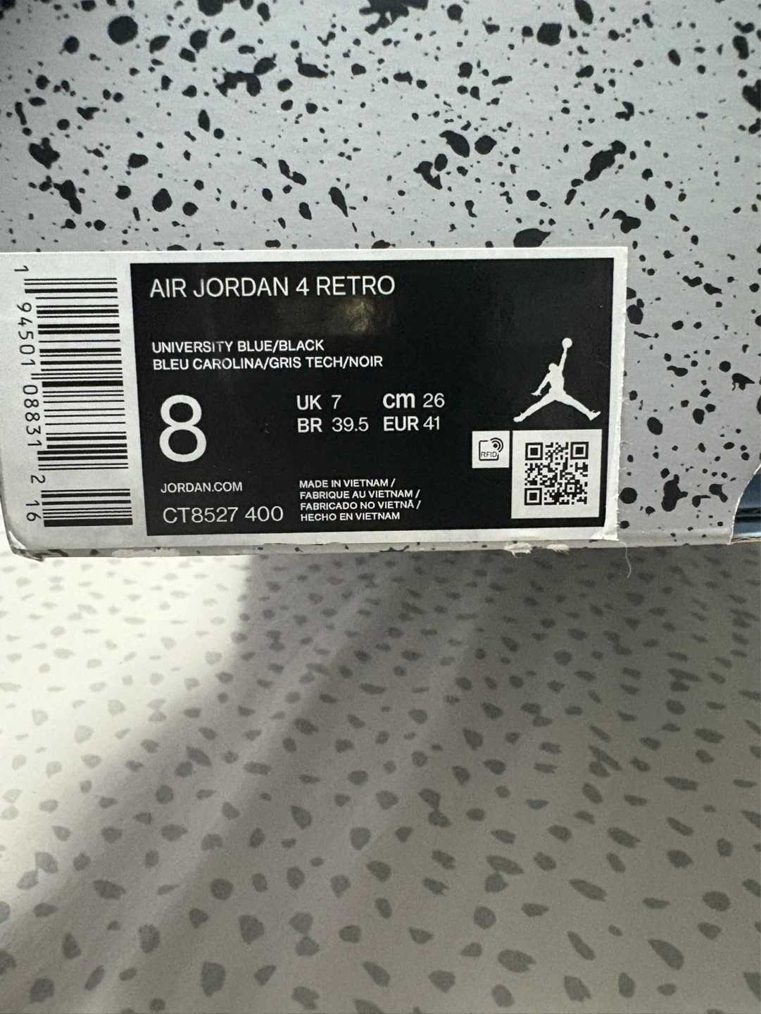 Air Jordan 4 Retro University Blue - photo 4