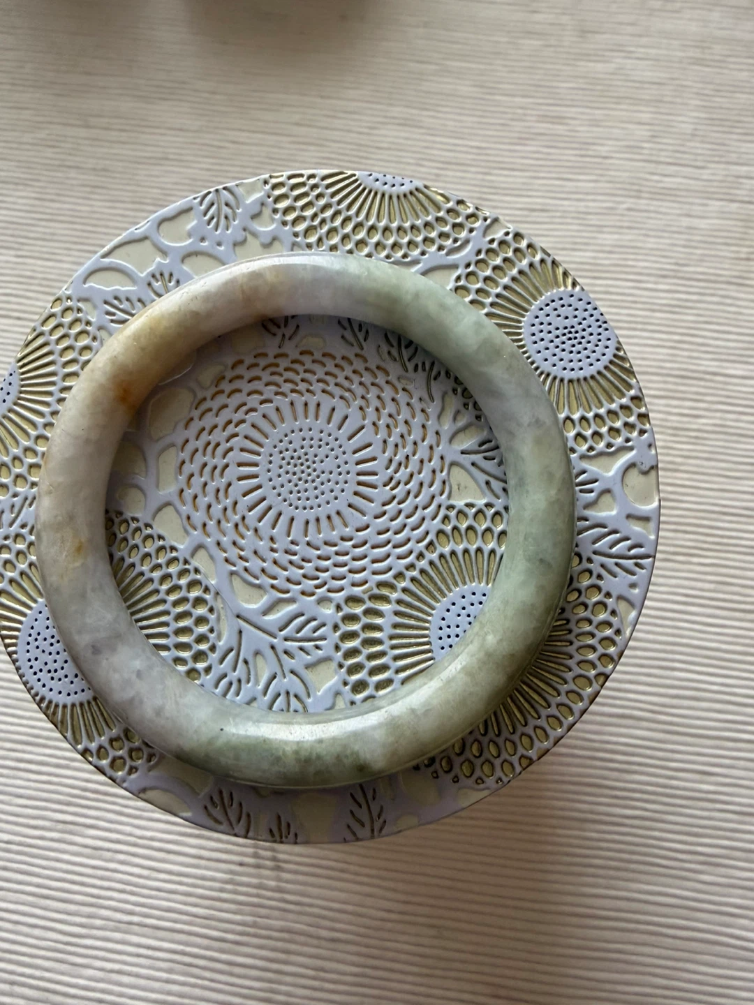 Natural Jade Bangle Bracelet - photo 4