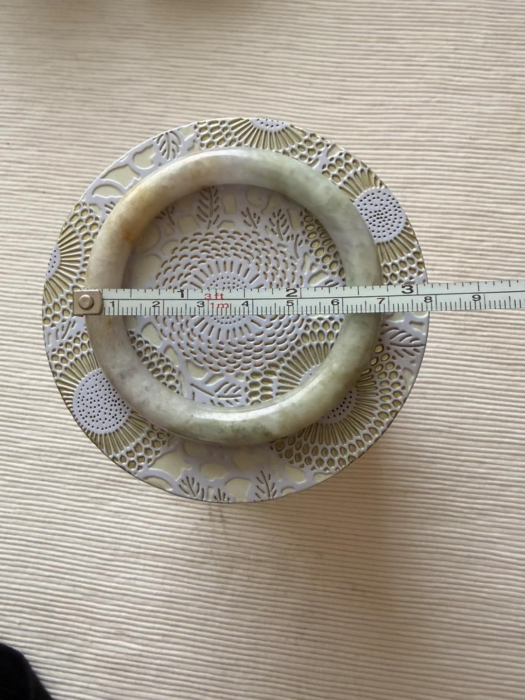 Natural Jade Bangle Bracelet - photo 5