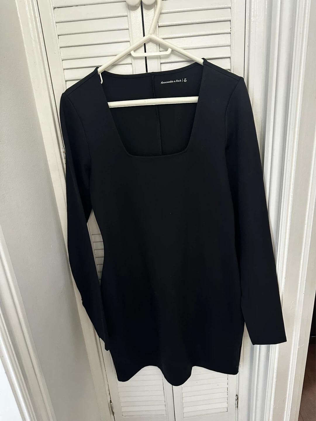 New Abercrombie & Fitch Black Long Sleeve Dress LT
