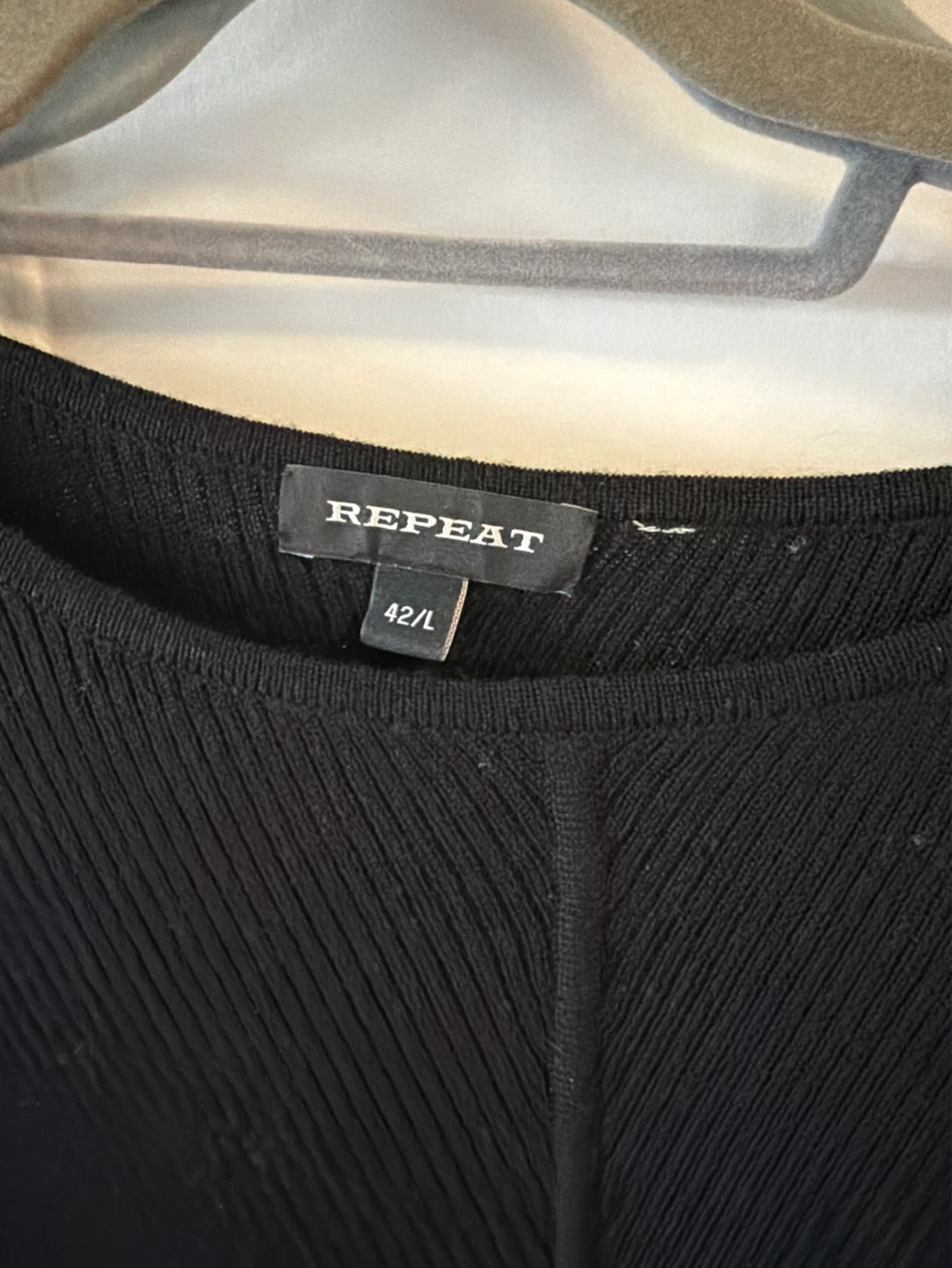 REPEAT Black Knit Sweater - Size 42/L - photo 2