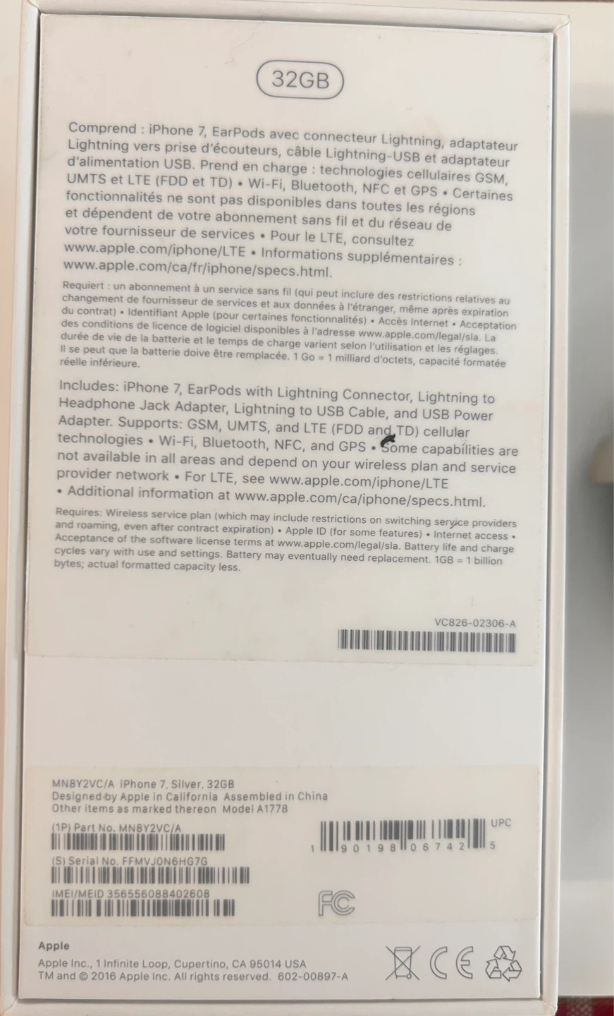 Apple iPhone 7 32GB Silver - photo 3