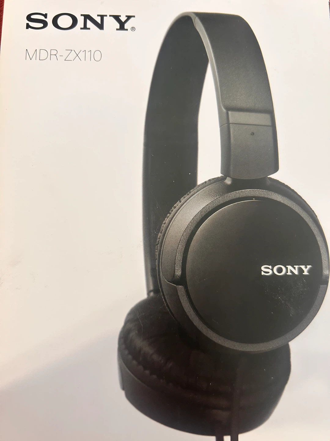Sony MDR-ZX110 On-Ear Headphones - Black