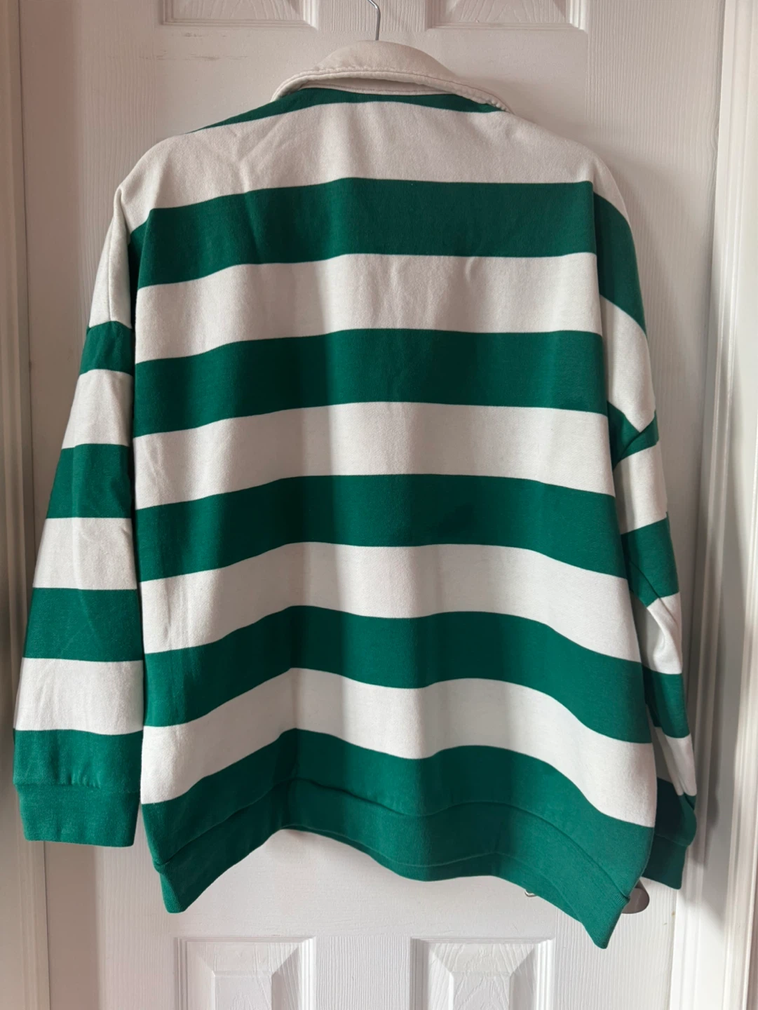 Twik par Simons Rugby Shirt Green/White Stripe Size M - photo 2