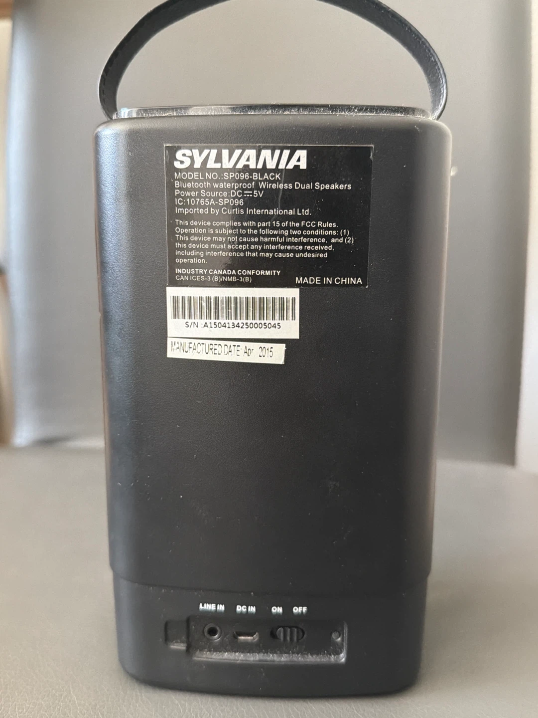 Sylvania SP098-BLACK Bluetooth Waterproof Wireless Dual Speakers - photo 2
