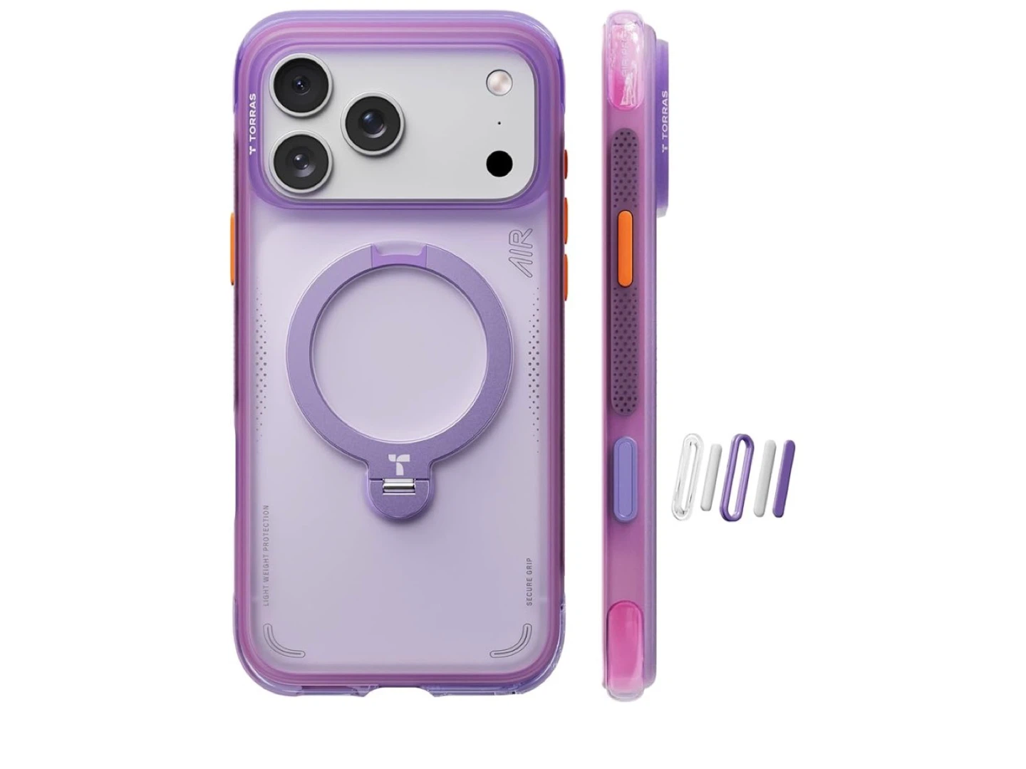 TORRAS Q3 AIR iPhone Case with Ring Stand